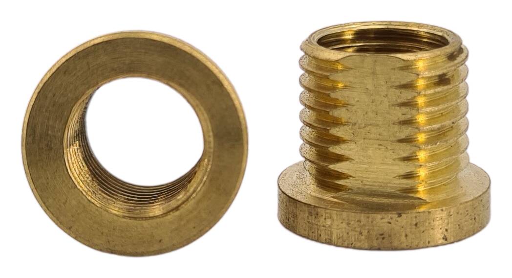 brass reducer T-nipples 12x12 M10x1x10 male/M8x1 female anti rotation protection raw