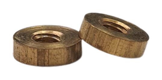 brass round nut 7x2 M3 raw