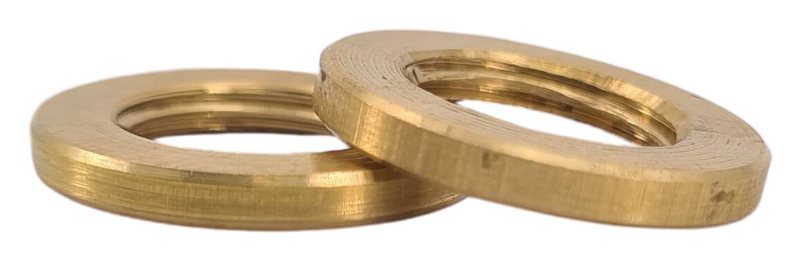 brass round nut 12x2 M8x1 raw