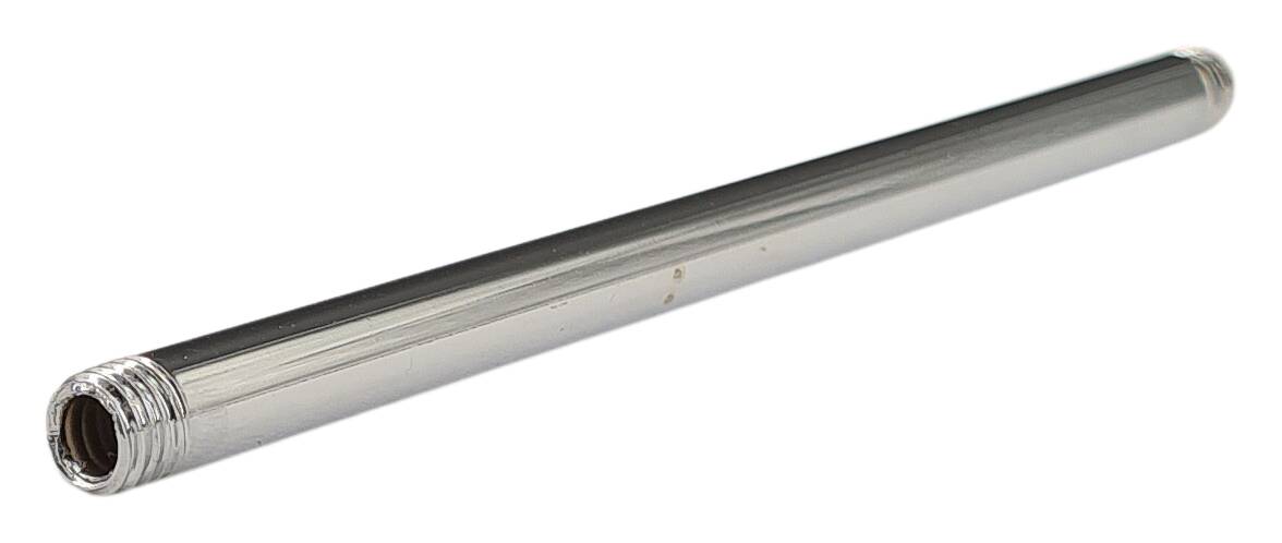 iron tube 9,8x300 with M10x1 male 10/10 chrome