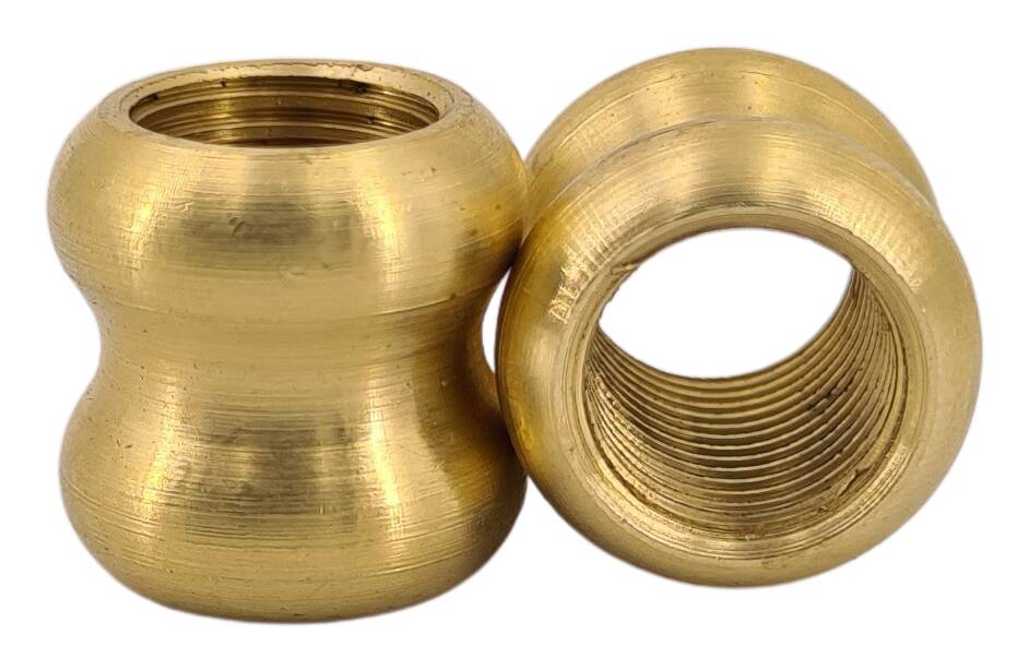 brass decorative coupler 15x15 M10x1 raw