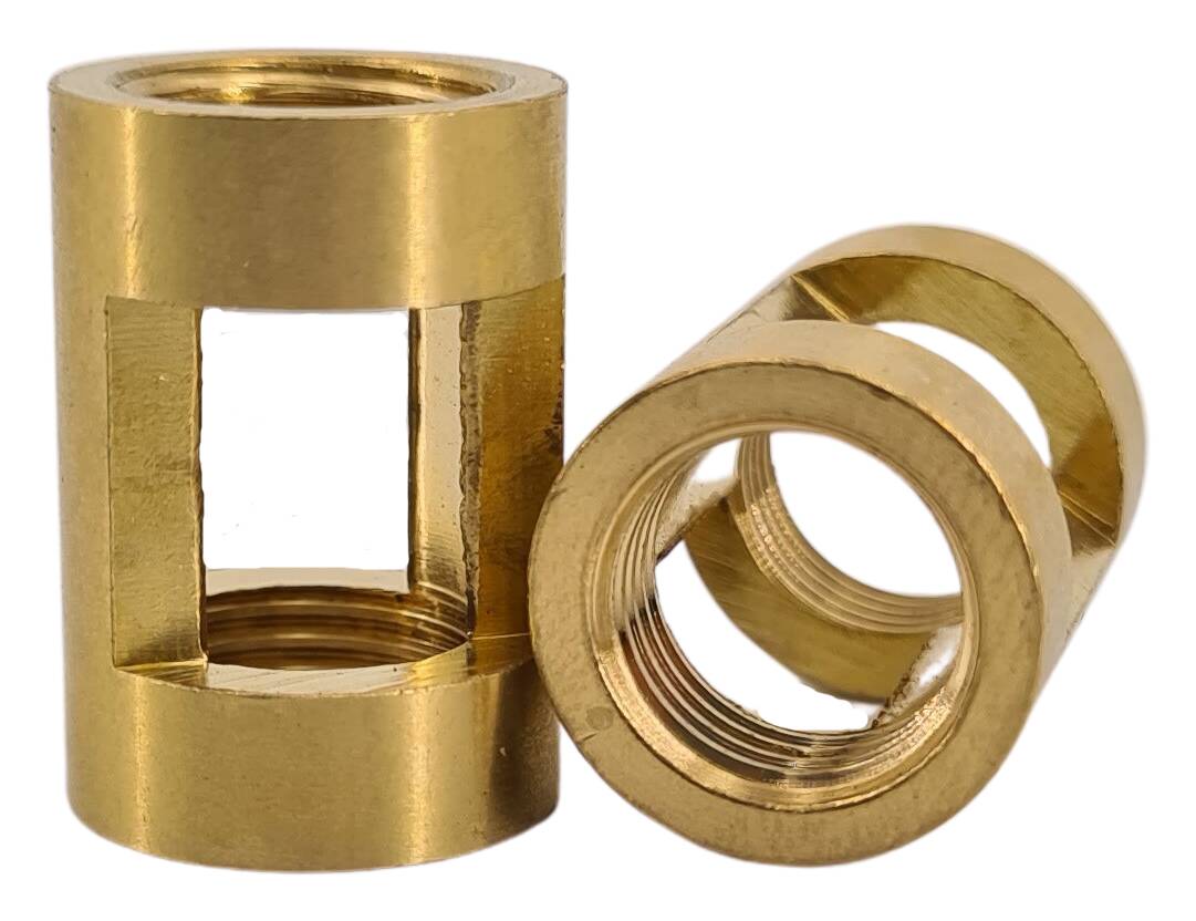 brass hickey 17x18 2x M13x1 square milled raw