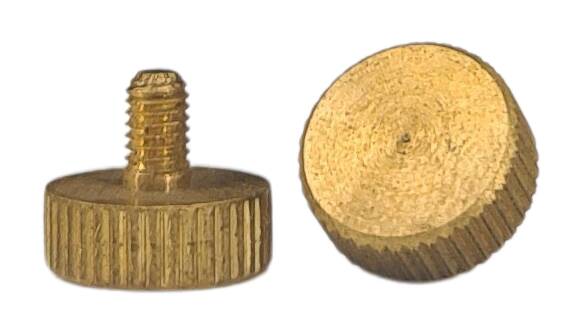 brass knurled thumb screw  10x9 M3x5 raw