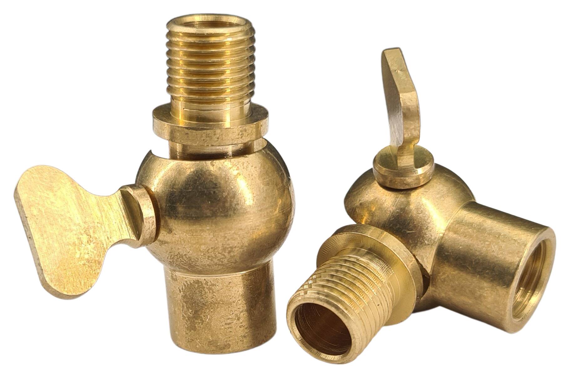 brass wing joint 16x27 M10x1 female/male raw 90° tiltable