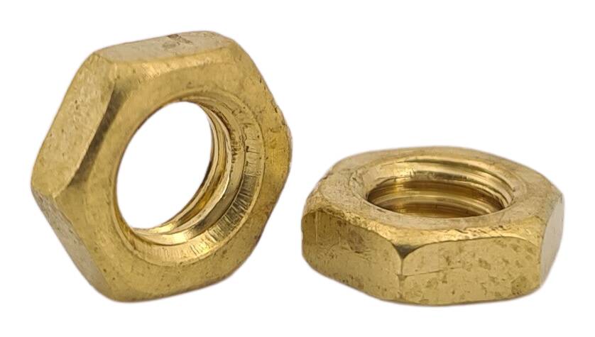 DIN 934 brass hexagon nut M4 raw