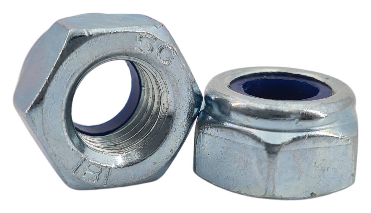 DIN 985 iron locking nut M6 zinc