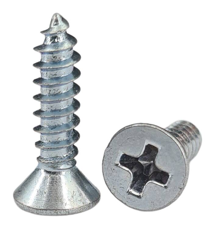 DIN 7982 cross recessed countersunk head screw 2,2x9,5 Form C zinc