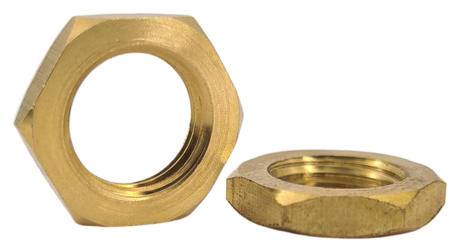 brass hexagon nut 14x3 M10x1 raw