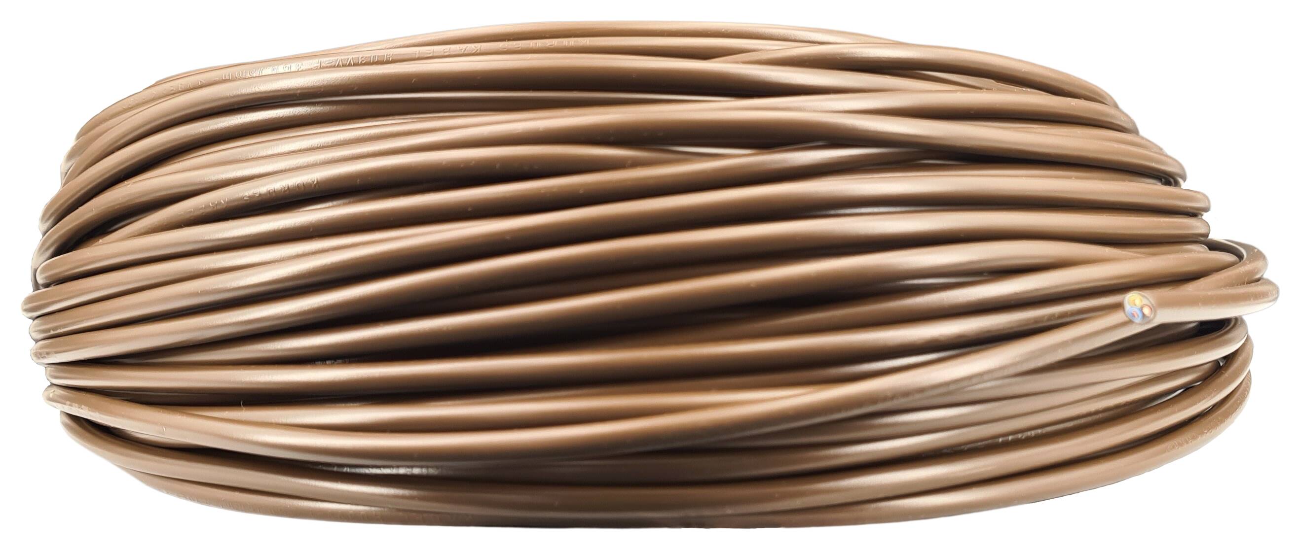 cable 3G 0,75 H03VV-F round brown