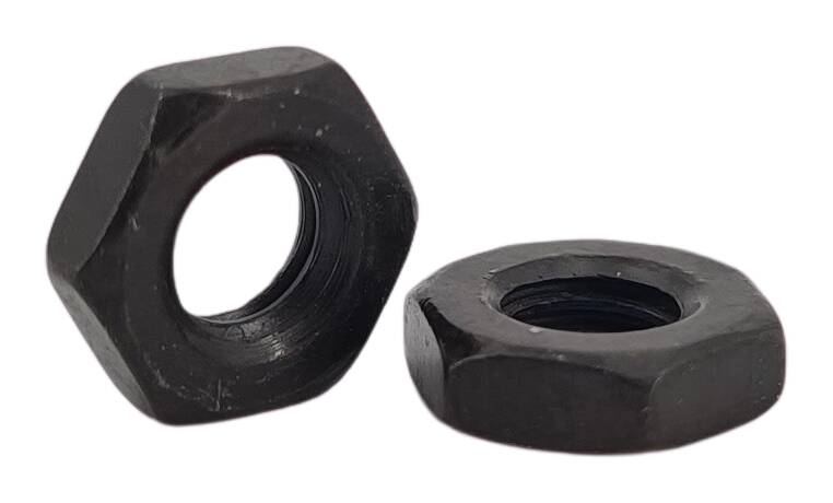 DIN 439 iron hexagon nut M4 black zinc