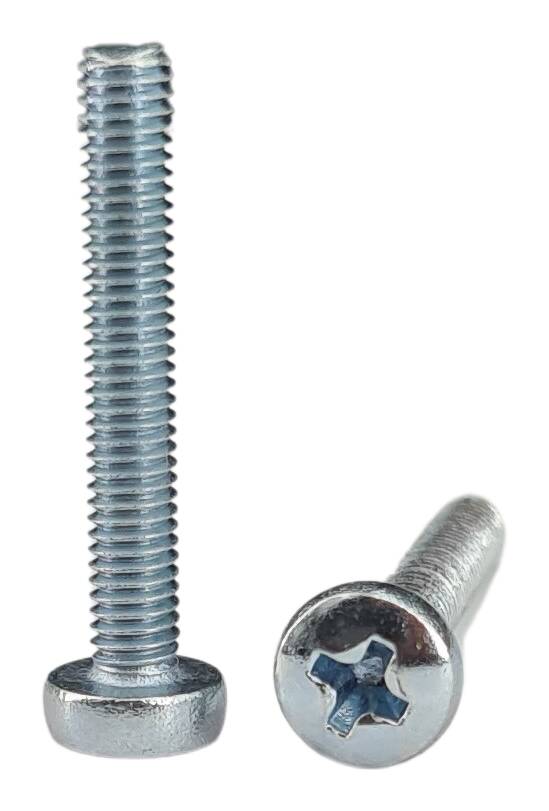 DIN 7985 cross recessed raised cheese head screw M3x8 zinc