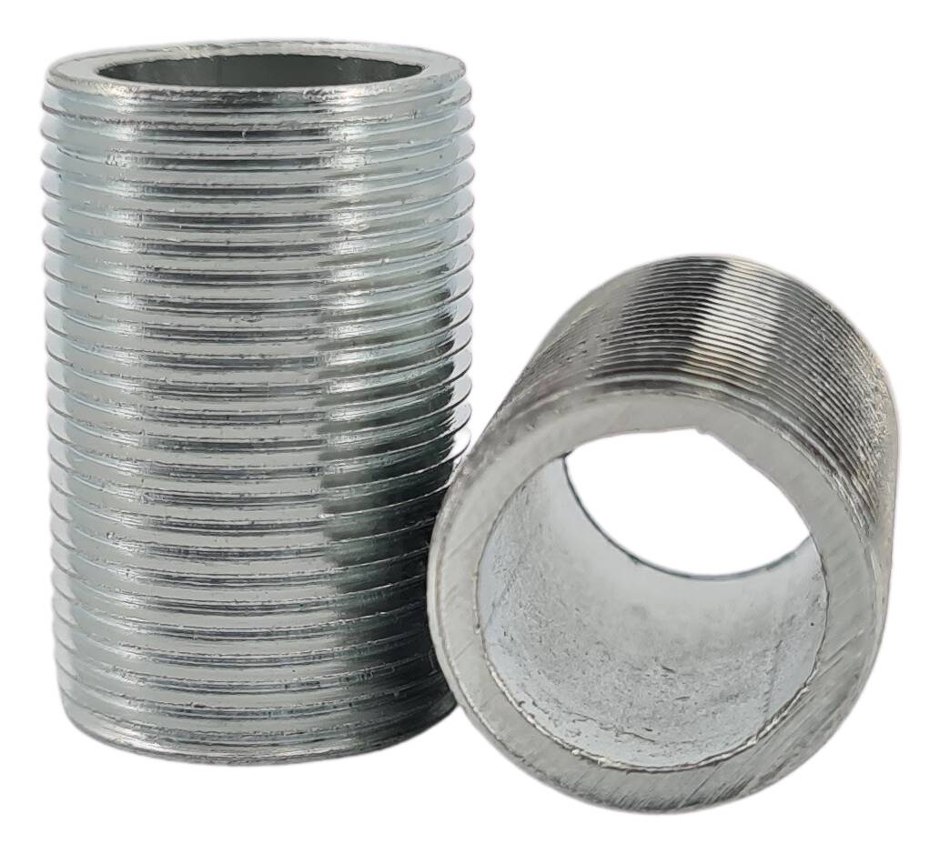 iron thread tube M16x1x15 round zinc