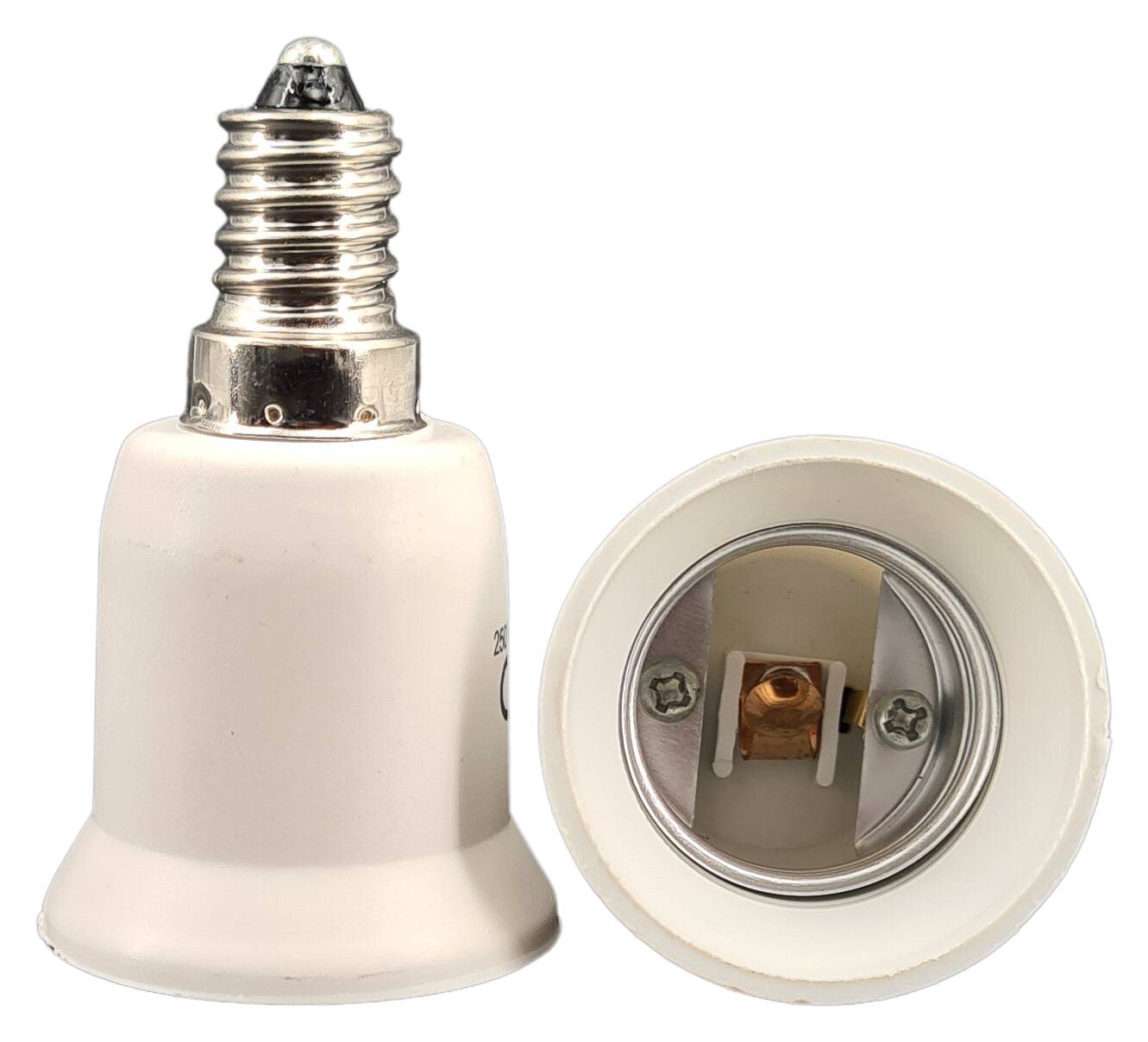 adapter lampholder porcelain from E14 to E27 white