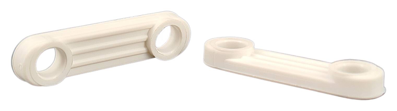 cable clip 22x15x3 hole 4 mm PA66-RV white