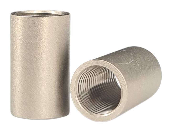 brass coupler 12x20 M10x1 nickel-matt