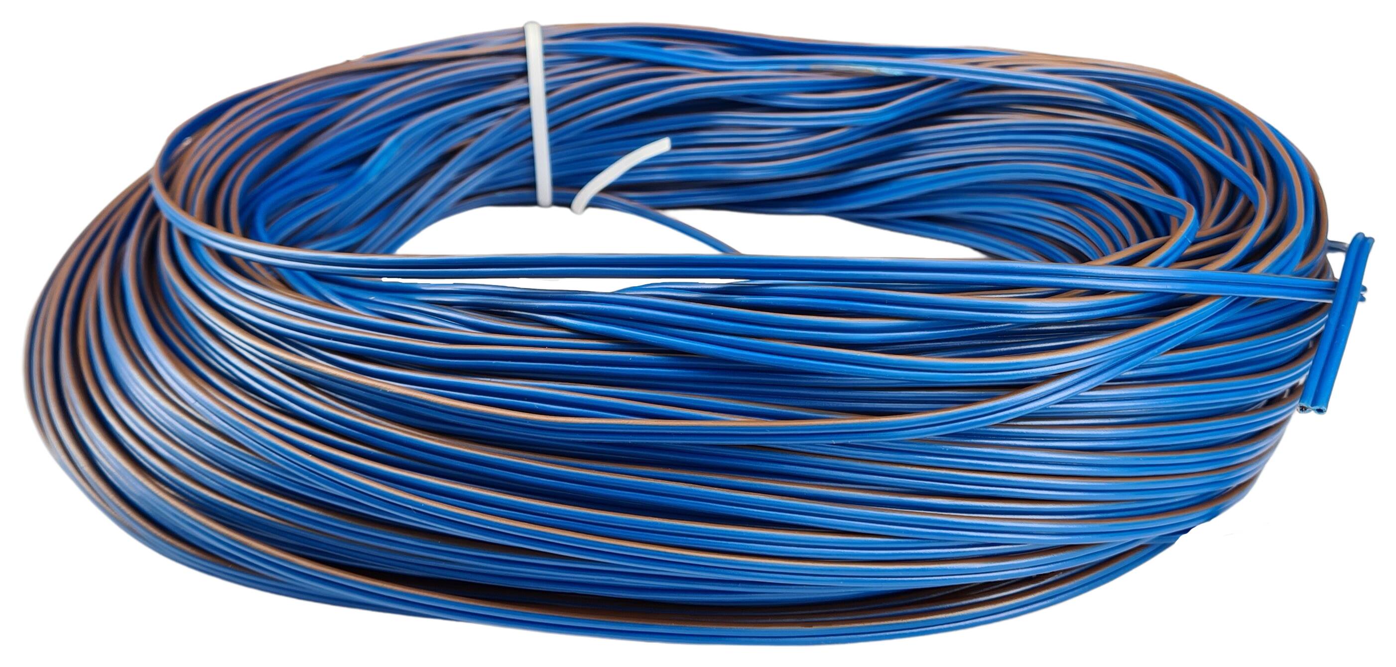 strand cable 2x0,75 NYFAZ flexible blue/brown