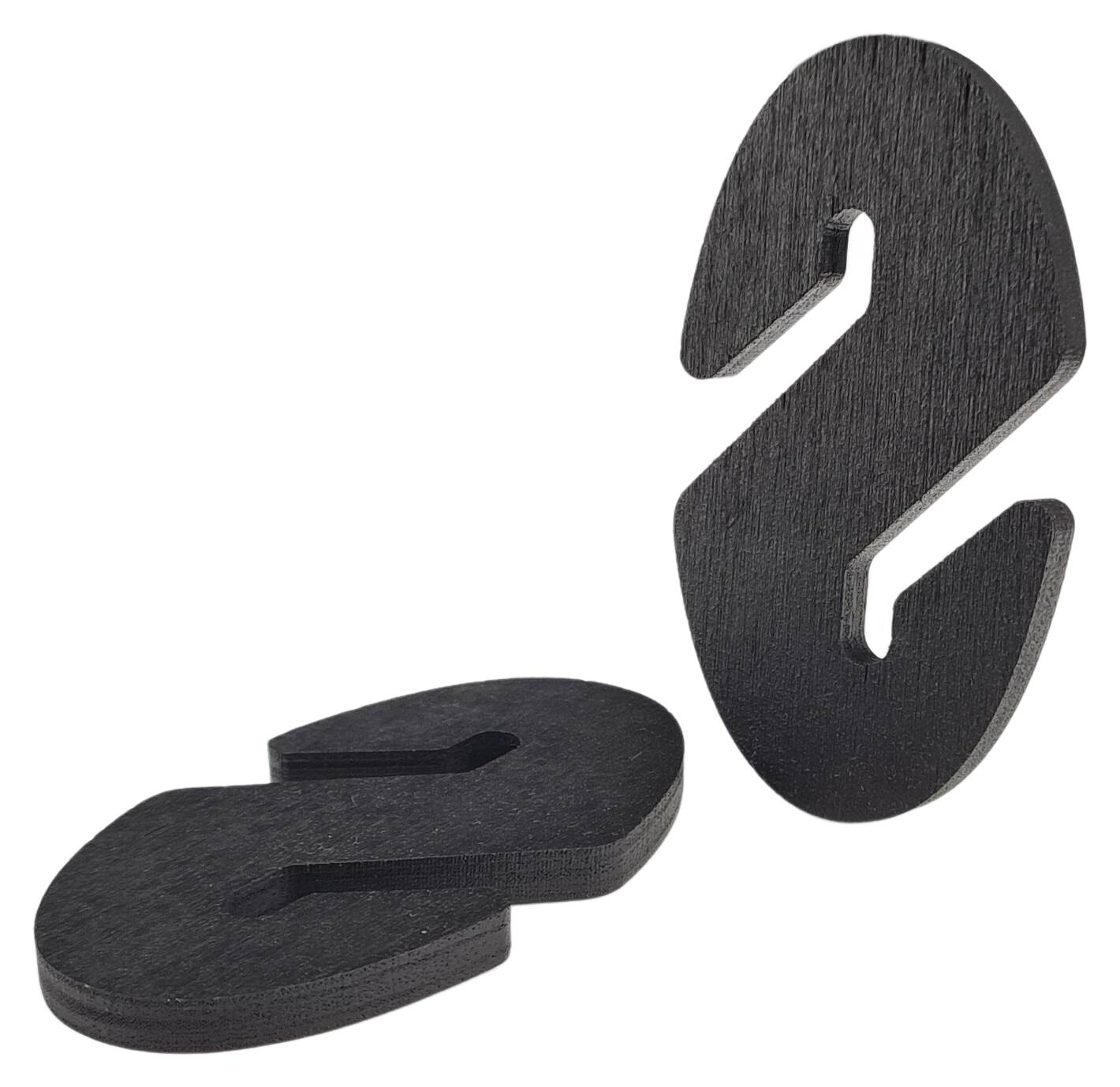 Cable Shortener Wood 70x38 oval Shape black