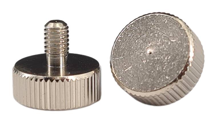 brass knurled thumb screw 10x9 M3x5 nickel