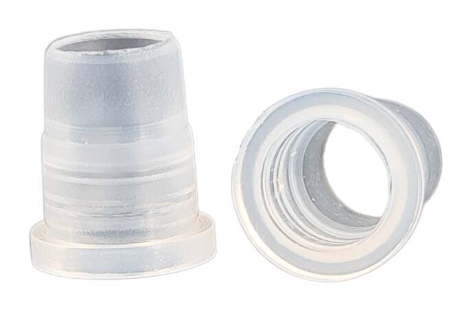 clear grommet 9x10 through 6,5 mm tube Ø 10 mm external transparent