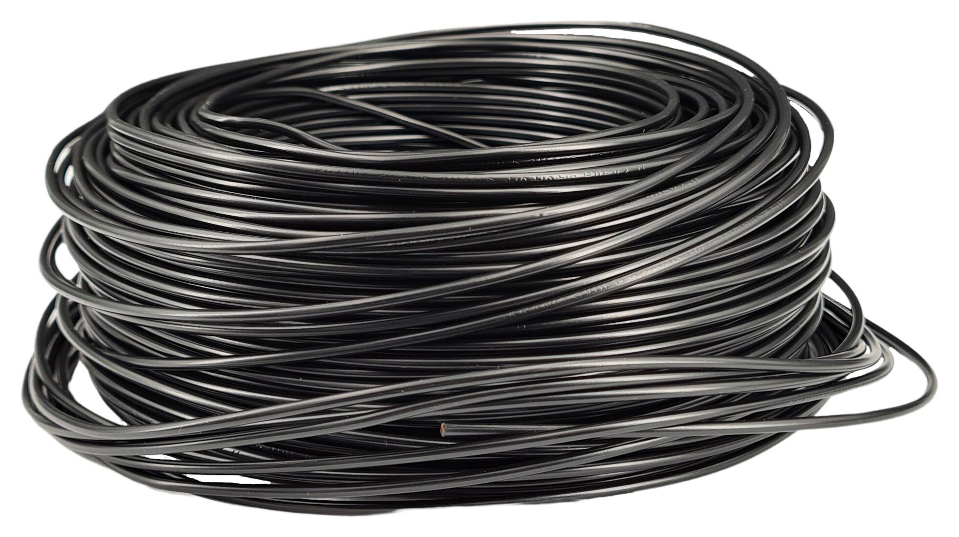 cable 1x0,75 H05V2-U rigid black