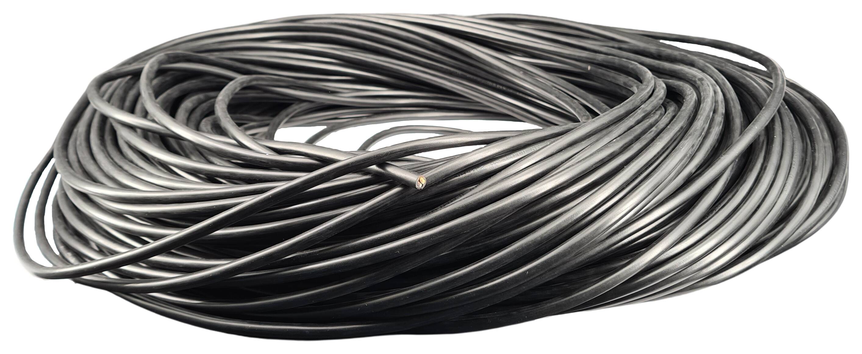 cable 4G 0,75 H03VV-F round black