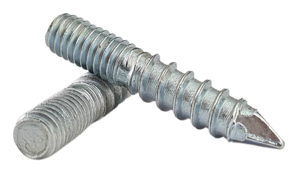 iron hanger bolt M6x35 rolled thread zinc