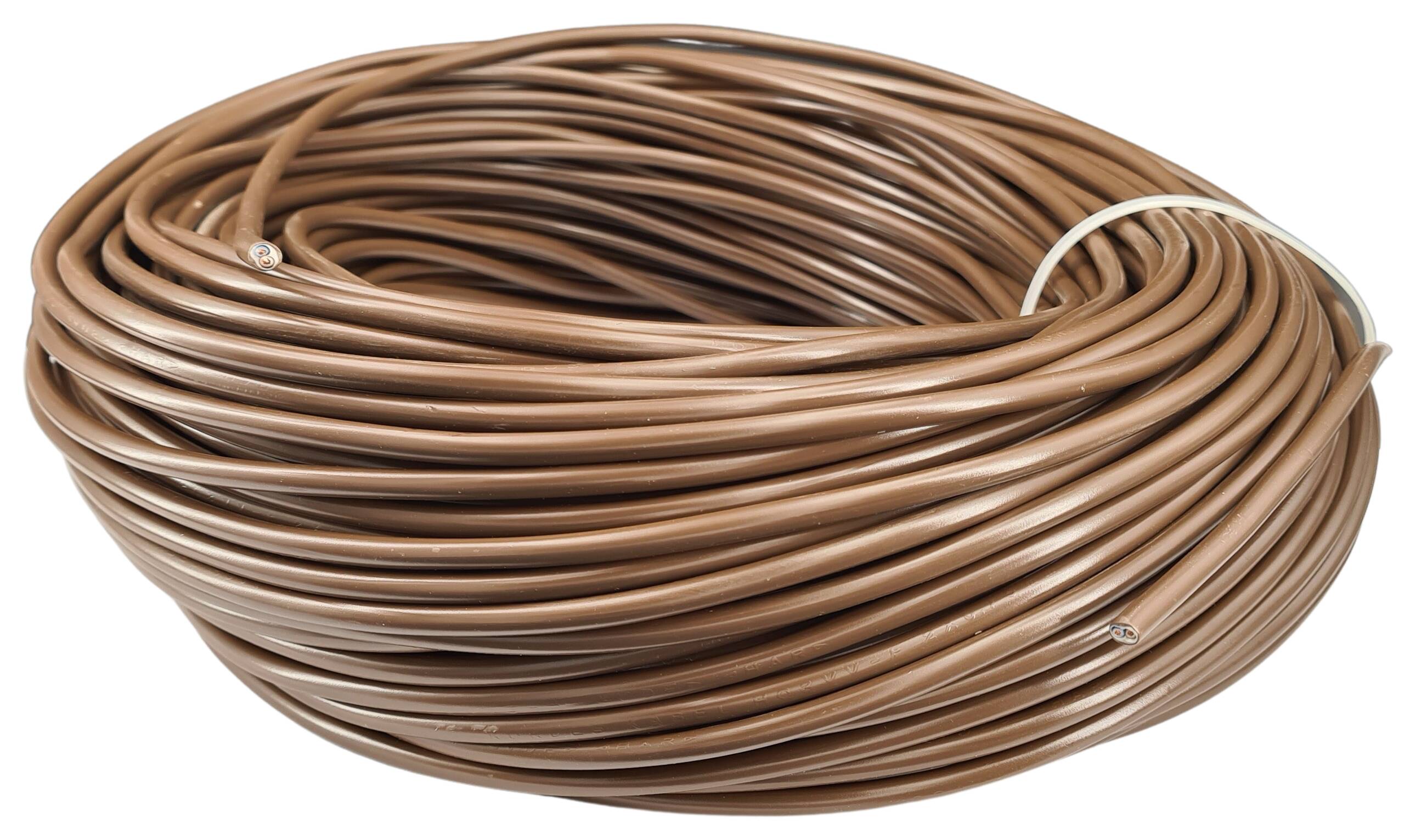 cable 2x0,75 H03VV-F round brown