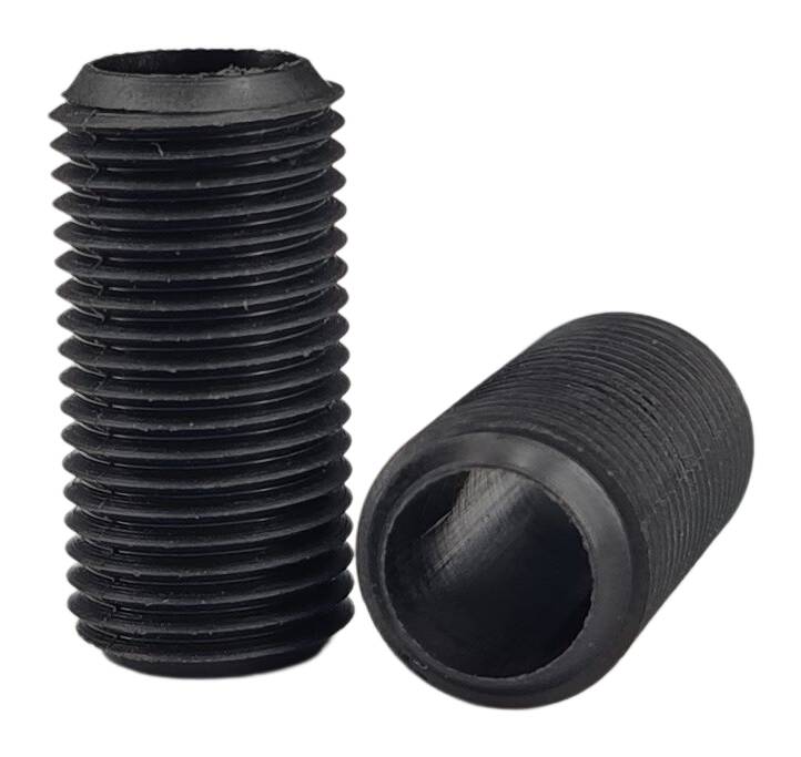 plastic thread tube M10x1x25 round PA6 black