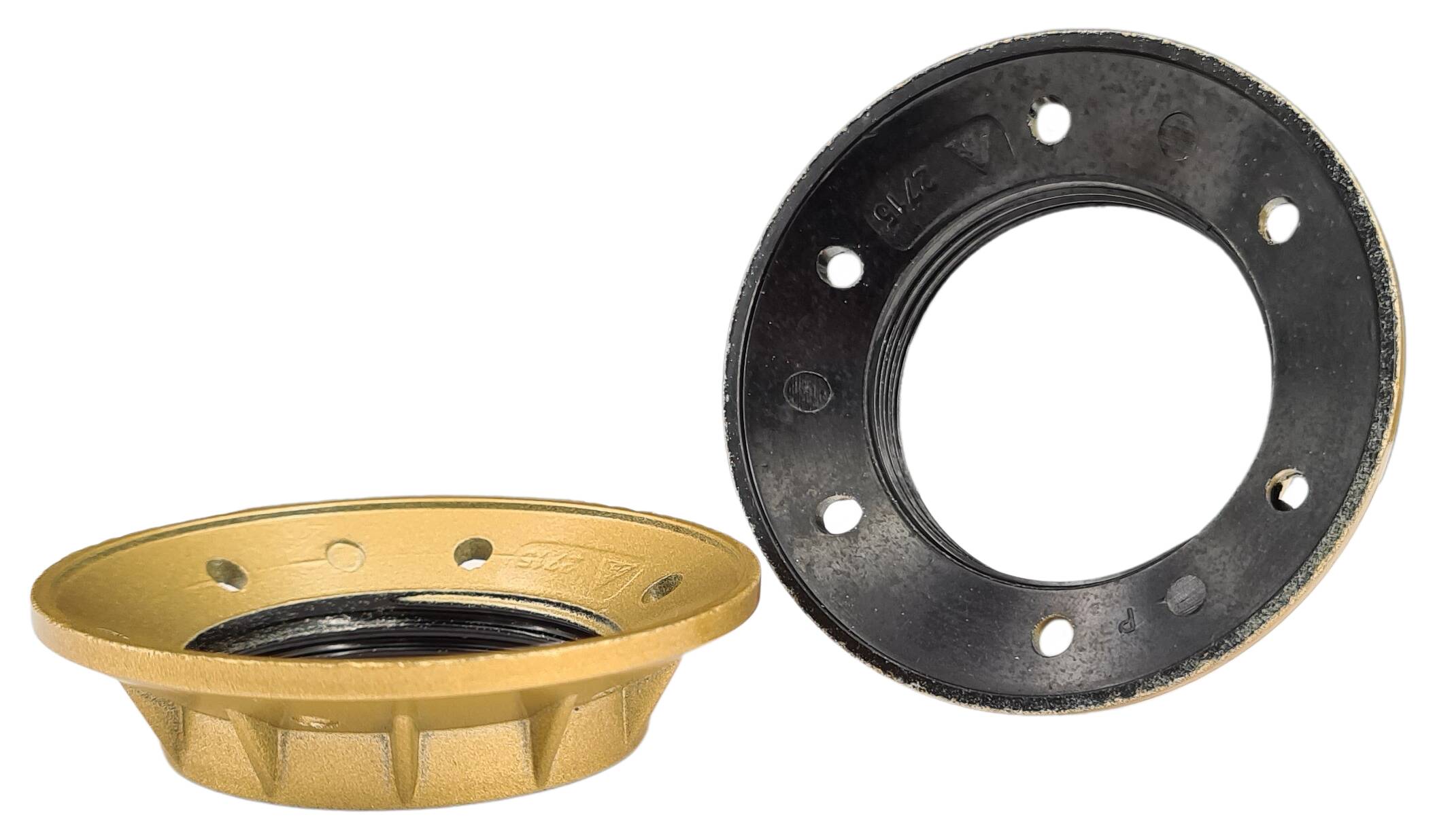 E27 ring nut 65x15 gold-lacquered