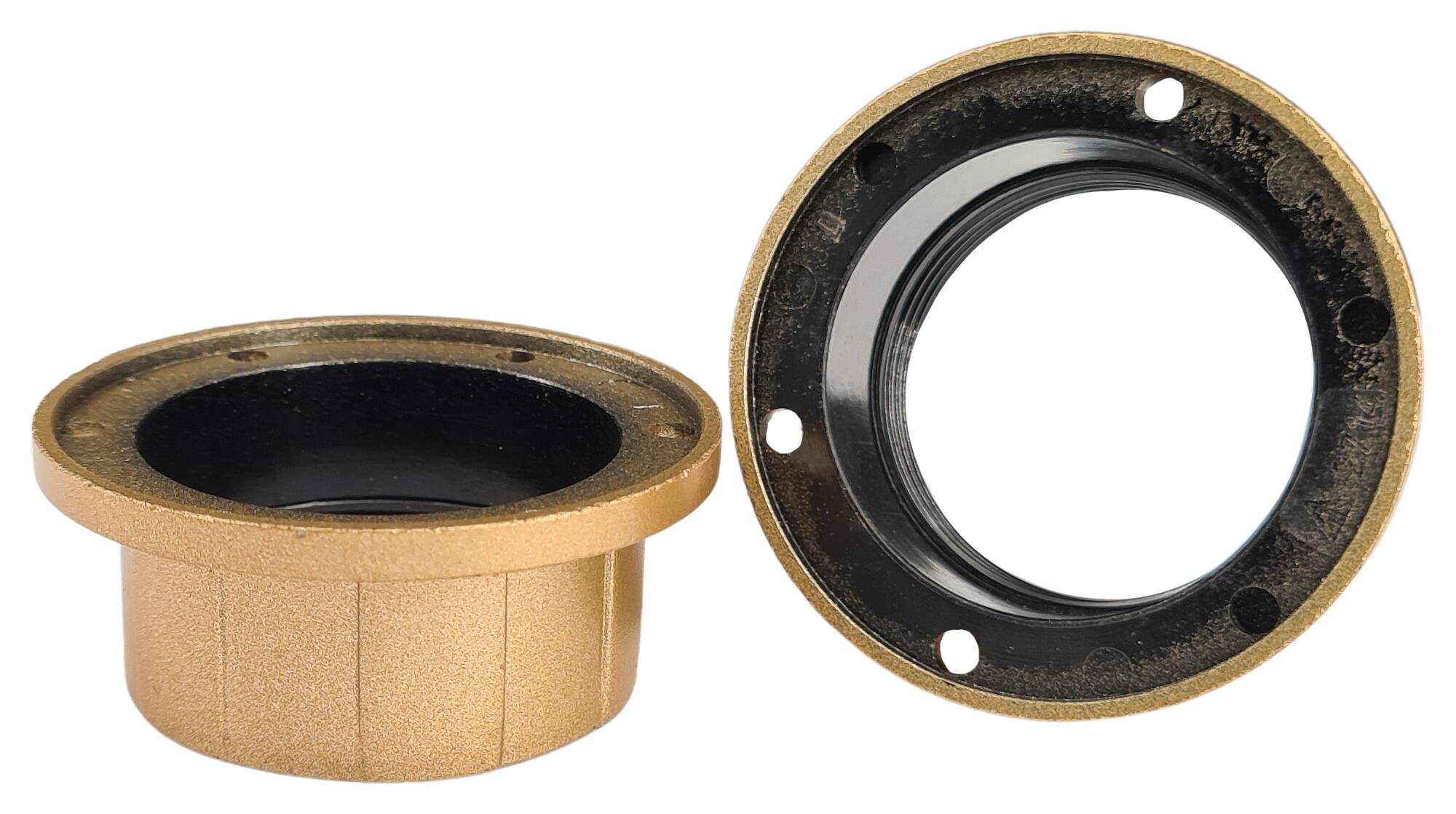 E27 ring nut 58x24 bakelite gold-lacquered