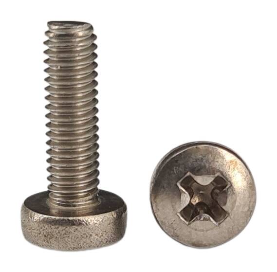 DIN 7985 pan head screw with cross slot M3x4 V2A