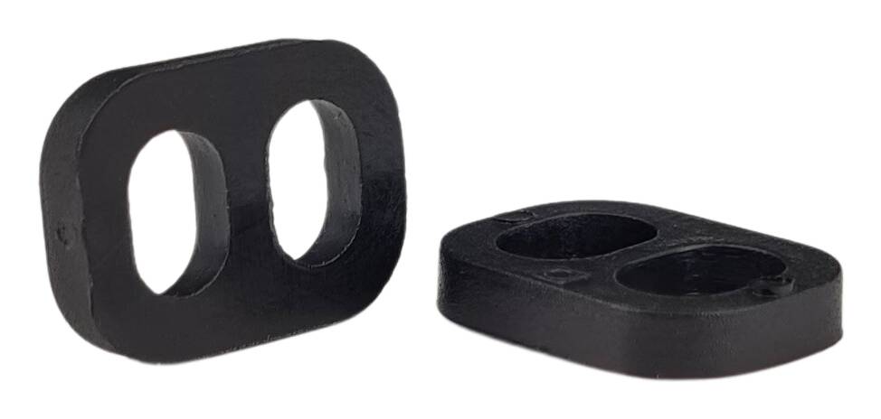 cord grip 2-hole 14x6x2,4 black