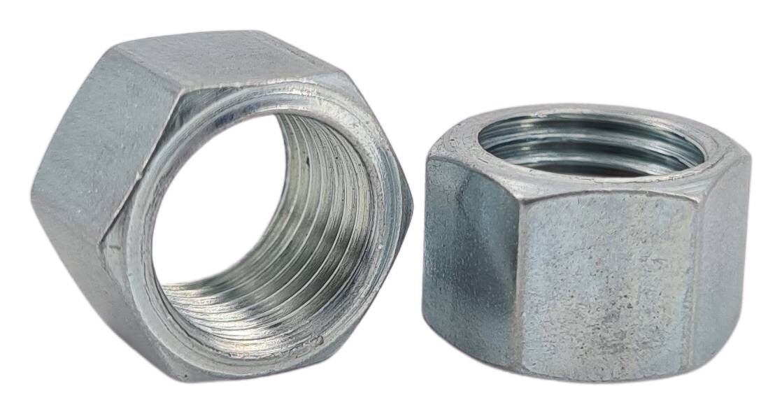 iron hexagon nut 12x8 M10x1 zinc