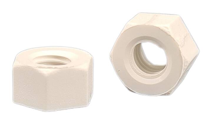 hexagon female screw M4 7x4,2 PA66-RV white