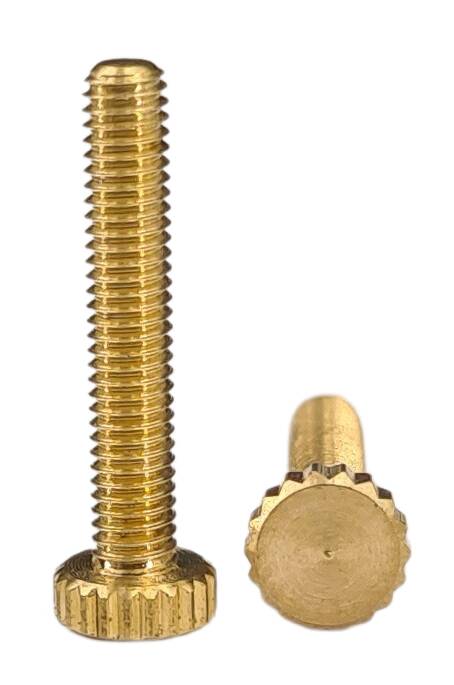 brass knurled thumb screw 5,5x14 M3x12 raw