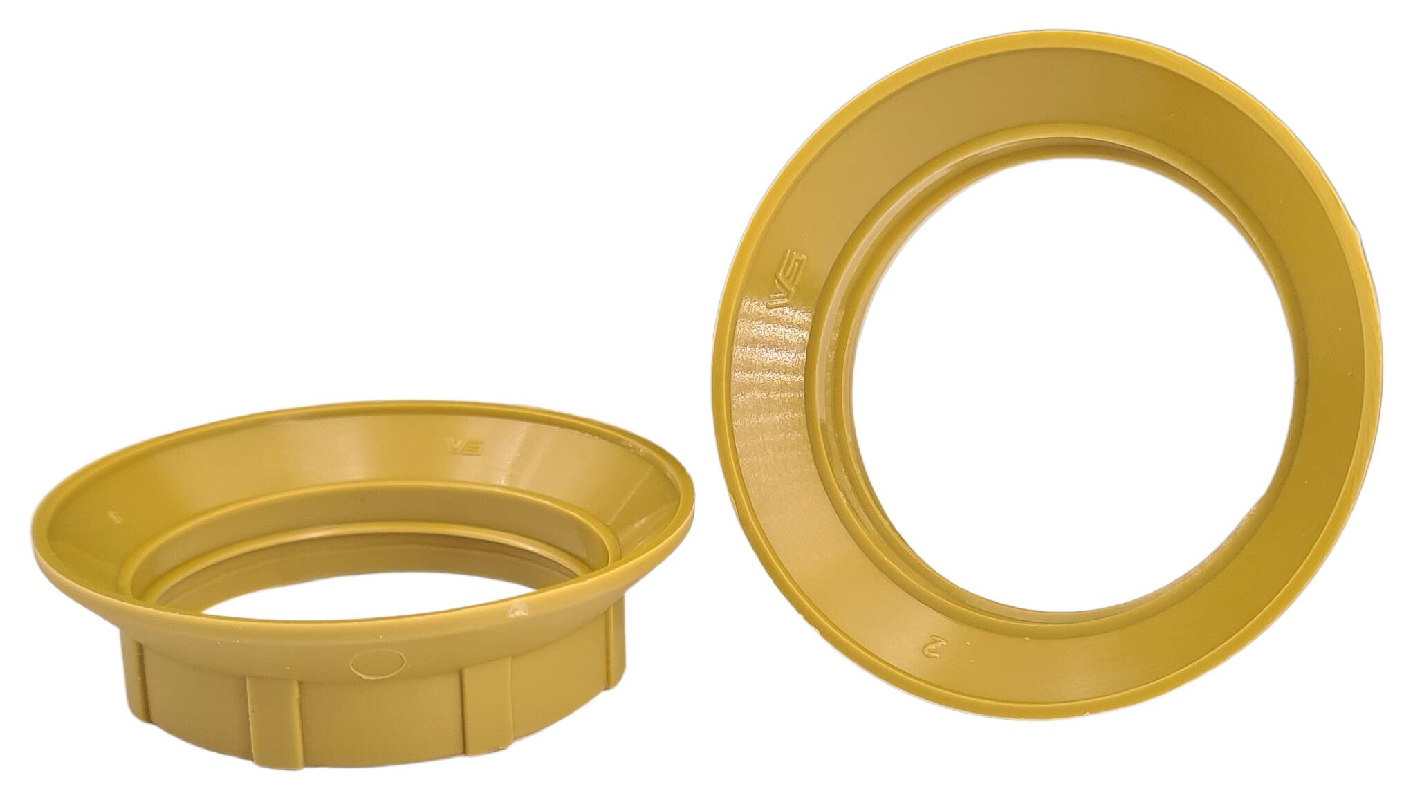 E27 ring nut 55x15 (1 thread) thermoplastic gold