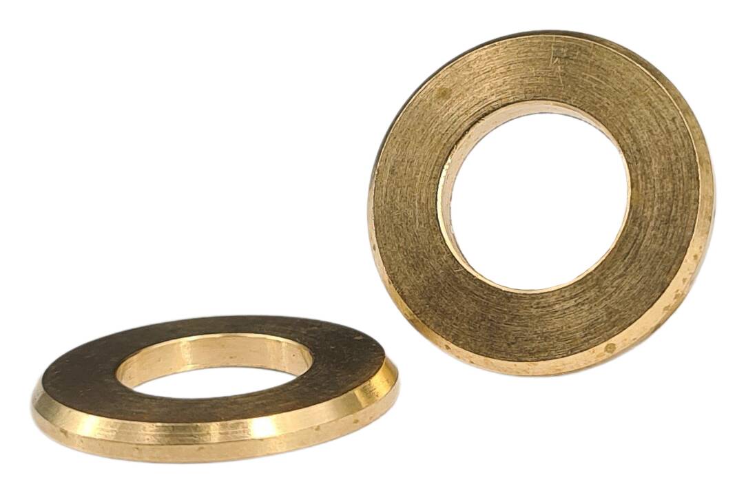 brass washer 20x10,5x2,0 (with chamfer) raw