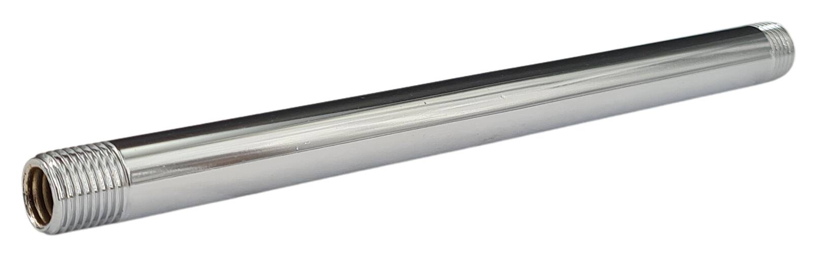 iron tube 9,8x130 with M10x1 male 05/10 chrome