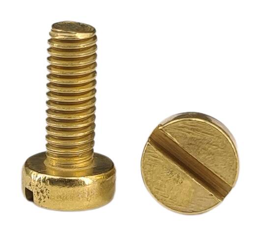 DIN 84 cylinder head screw M4x8 brass raw