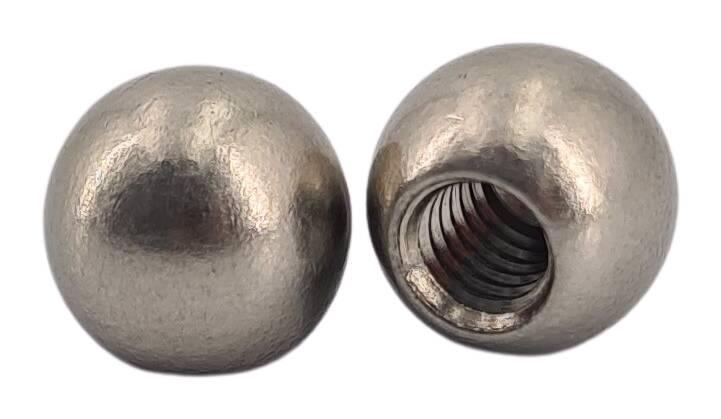 Ms Kugel Ø 12 mm M4 Sackgewinde nickel-matt