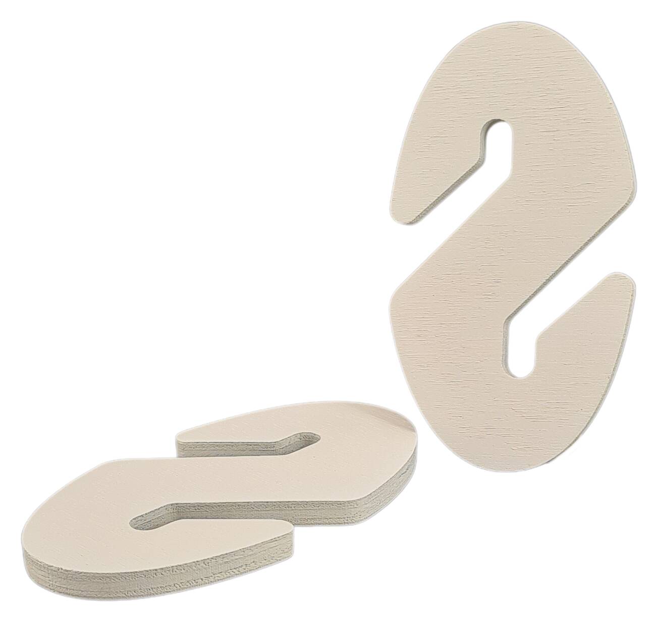 Cable Shortener Wood 70x38 oval Shape white