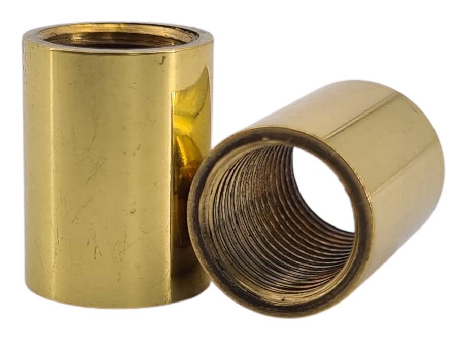 brass coupler 12x14 M10x1 pol./laq.