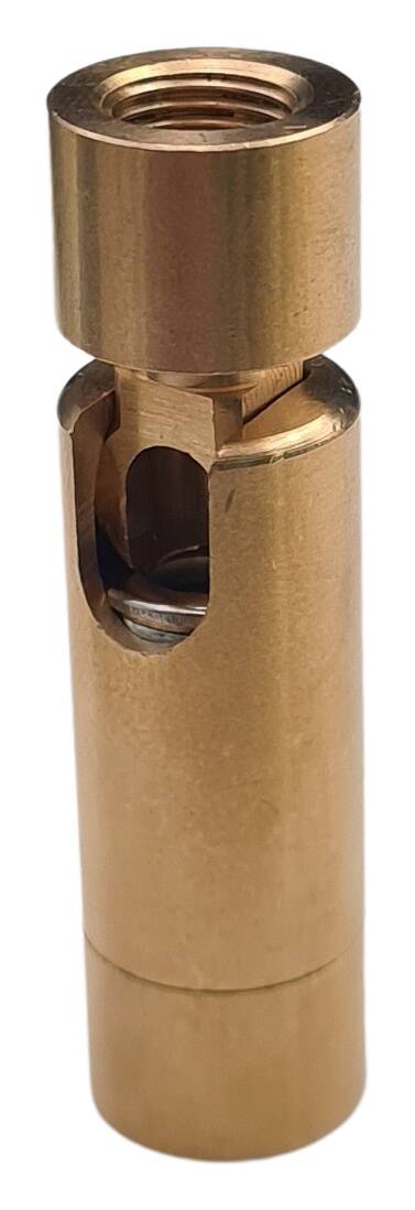 brass turn-tilt joint 16x60 M10x1 female/female raw